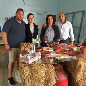 enjoying the snail tasting experience