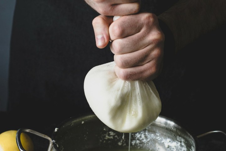 enjoying the cheese making class in Viseu