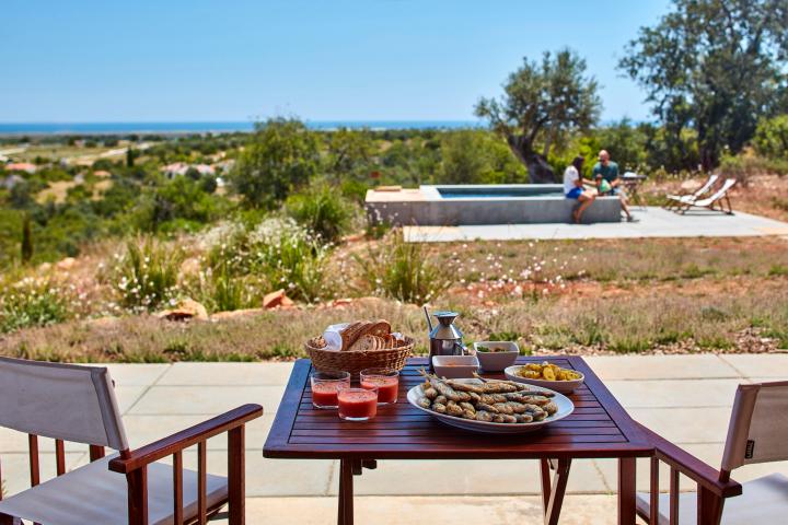 table with a view in Algarve
