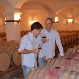 tasting wine in Évora