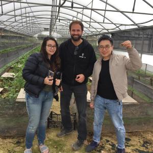 People enjoying a snail experience