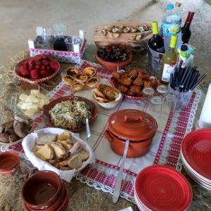table with food
