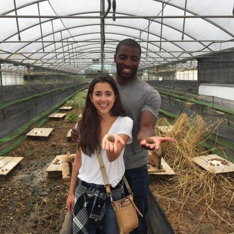 People enjoying a snail experience