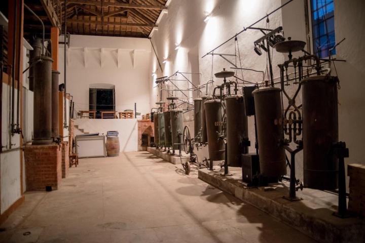 Wine tasting in a 19th Century winery