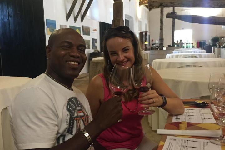 Wine tasting in a 19th Century winery