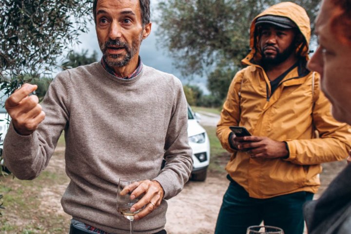a group of people posing for the camera