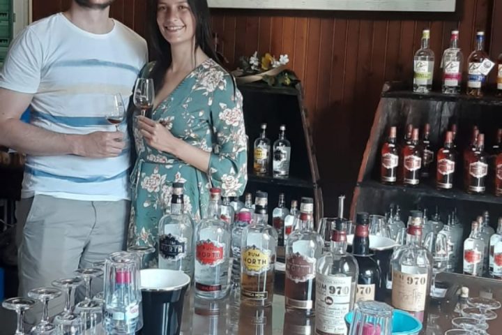 a group of people sitting at a table with wine glasses