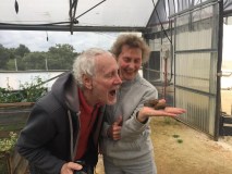 enjoying the snail experience