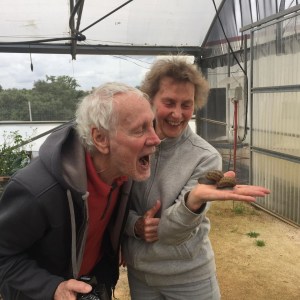 enjoying the snail experience