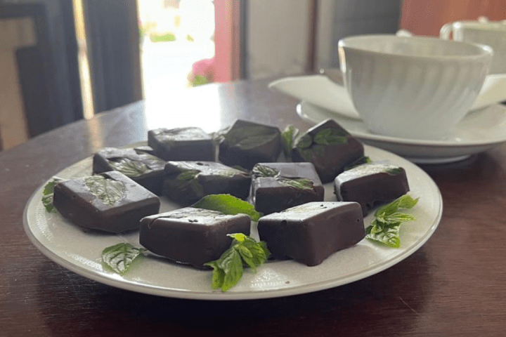 a plate of food on a table