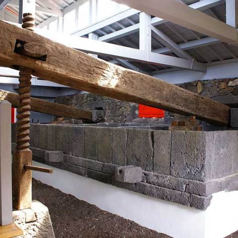 a close up of a stone building