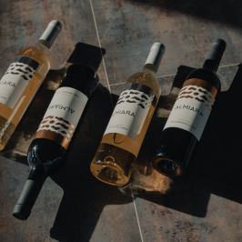 a bottle of wine on a table