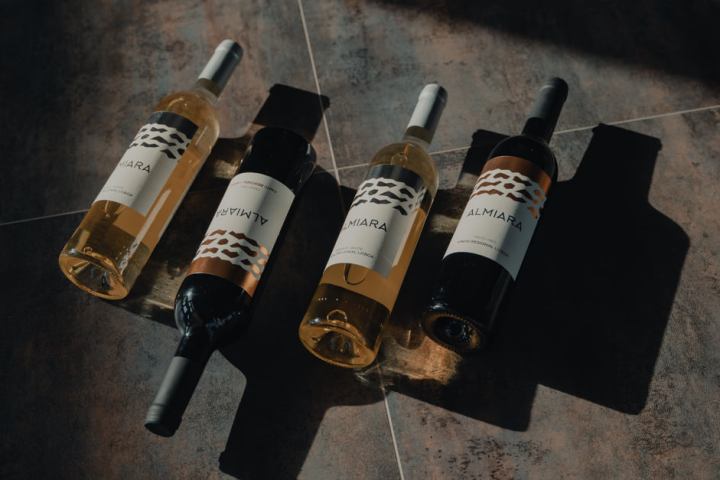 a bottle of wine on a table