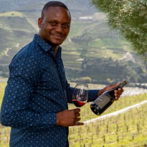 a person standing posing for the camera