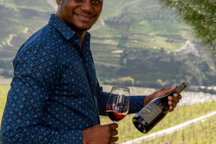 a person standing posing for the camera