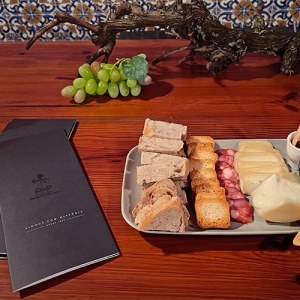 food on a wooden table