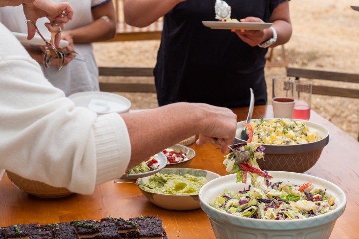 Aromatic herbs lunch in Évora