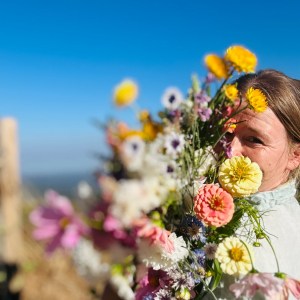 Algarve countryside flower farm near Monchique mountains
