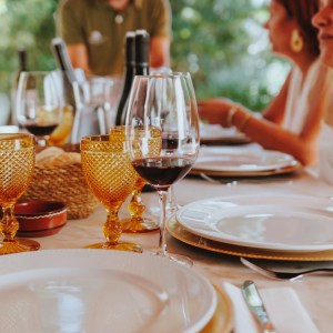Traditional Portuguese lunch at winery in Tejo region