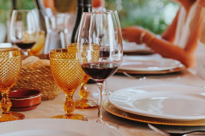 Traditional Portuguese lunch at winery in Tejo region
