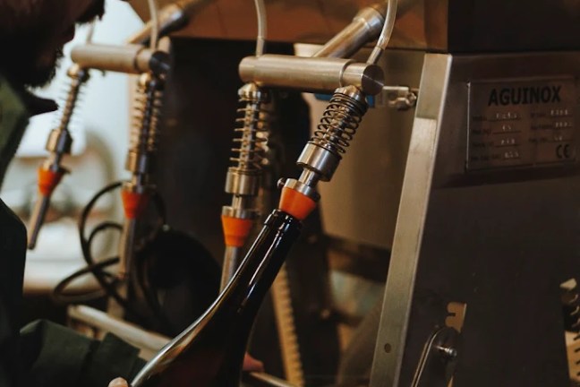 Learning about winemaking in a Portuguese cellar