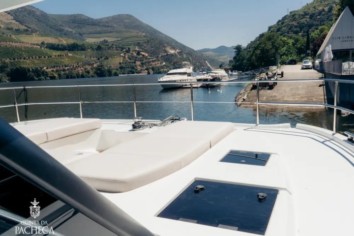 White Port wine served onboard Douro river cruise