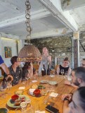 Port wine tasting with cheese and bread Douro Portugal