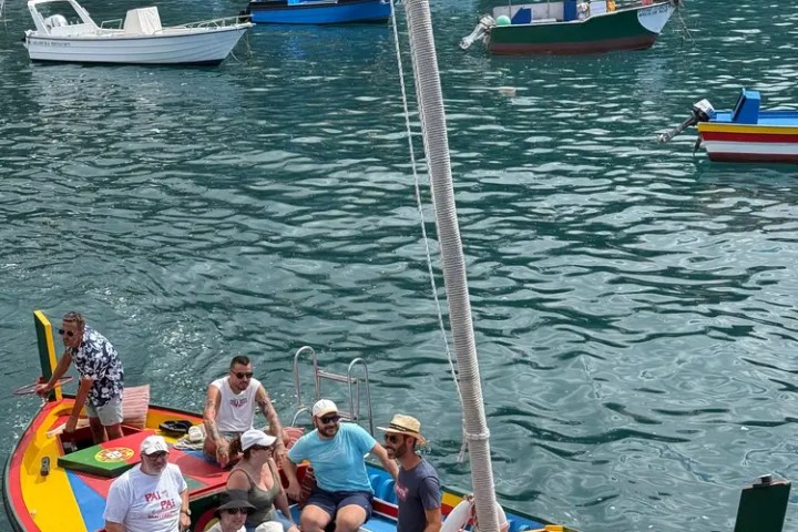 Madeira boat tour traditional wooden boat Atlantic