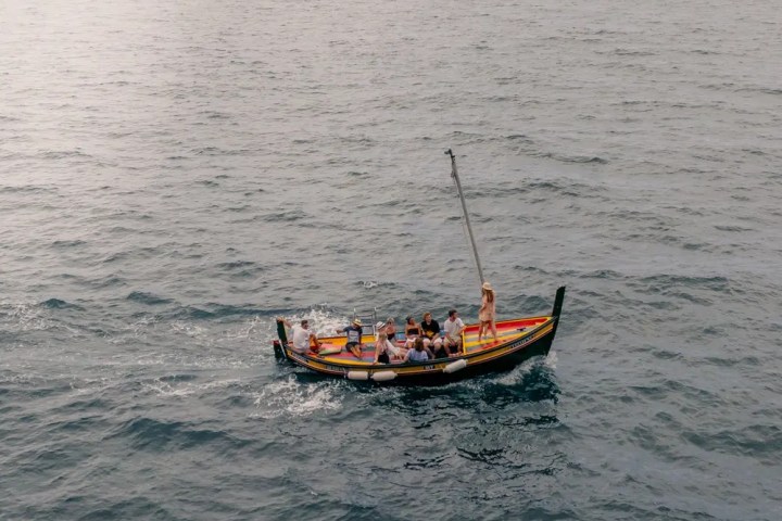 Madeira boat tour traditional wooden boat Atlantic