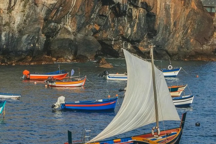 Madeira boat tour traditional wooden boat Atlantic