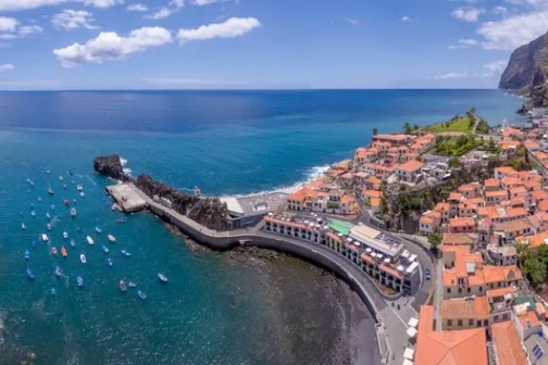 Câmara de Lobos fishing village harbor Madeira