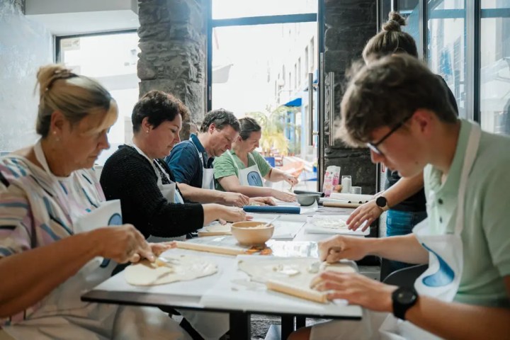 Local chef teaching pastry making Madeira