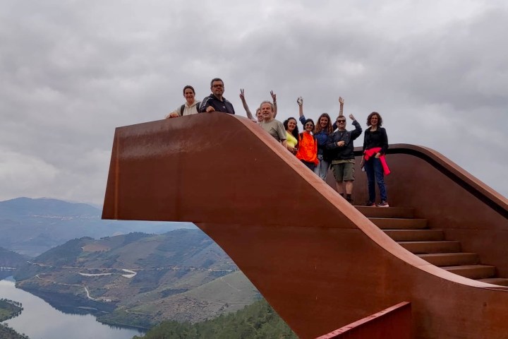 Scenic viewpoint over the Tua River at Ujo in Northern Portugal
