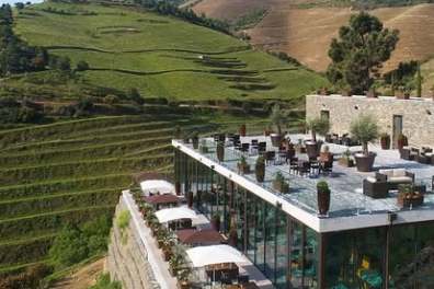 Panoramic view of the Douro Valley landscape from Lamego, Northern Portugal