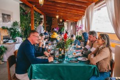 Sharing meal with local family Madeira