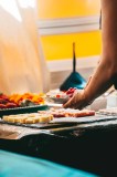 Cooking traditional espetada Madeira home